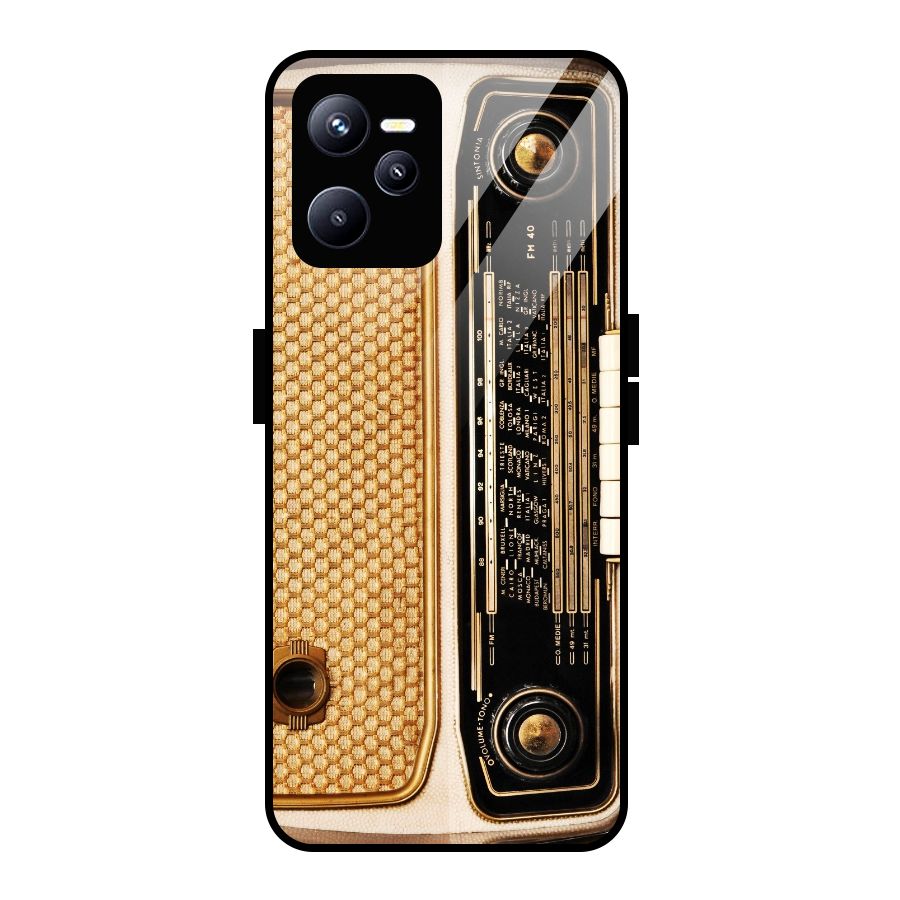 Vintage Radio Glass Back Case for Realme C35