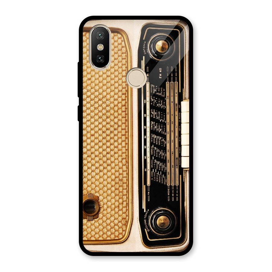 Vintage Radio Glass Back Case for Redmi A2