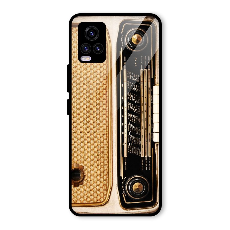 Vintage Radio Glass Back Case for Vivo V20 2021