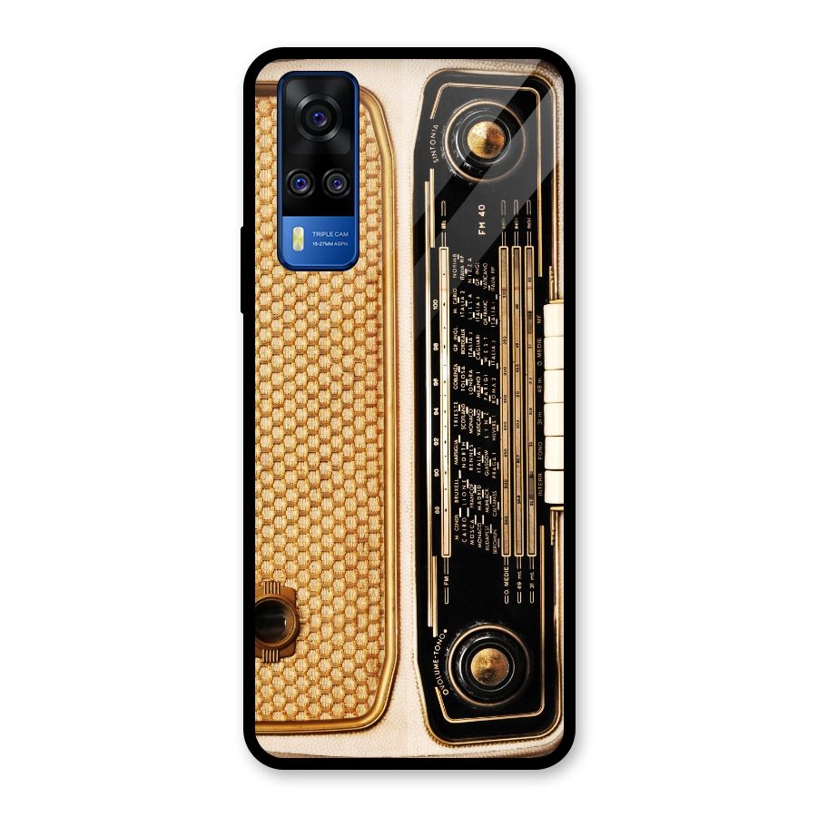 Vintage Radio Glass Back Case for Vivo Y31