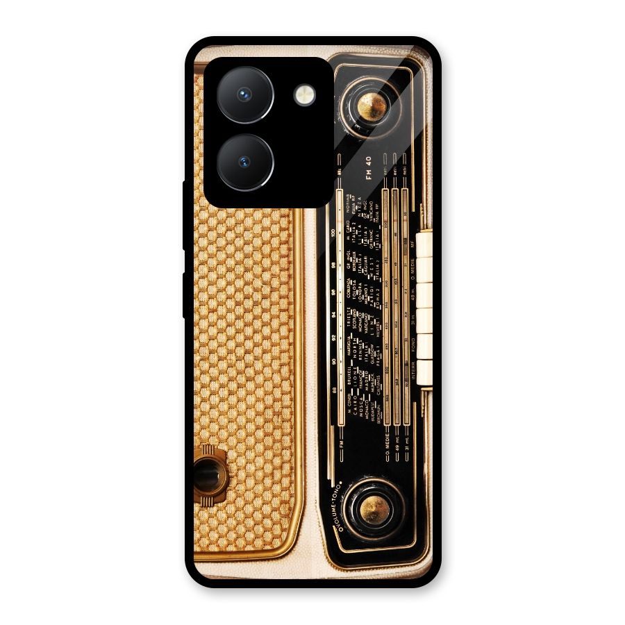 Vintage Radio Glass Back Case for Vivo Y36