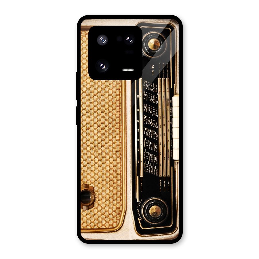 Vintage Radio Glass Back Case for Xiaomi 13 Pro