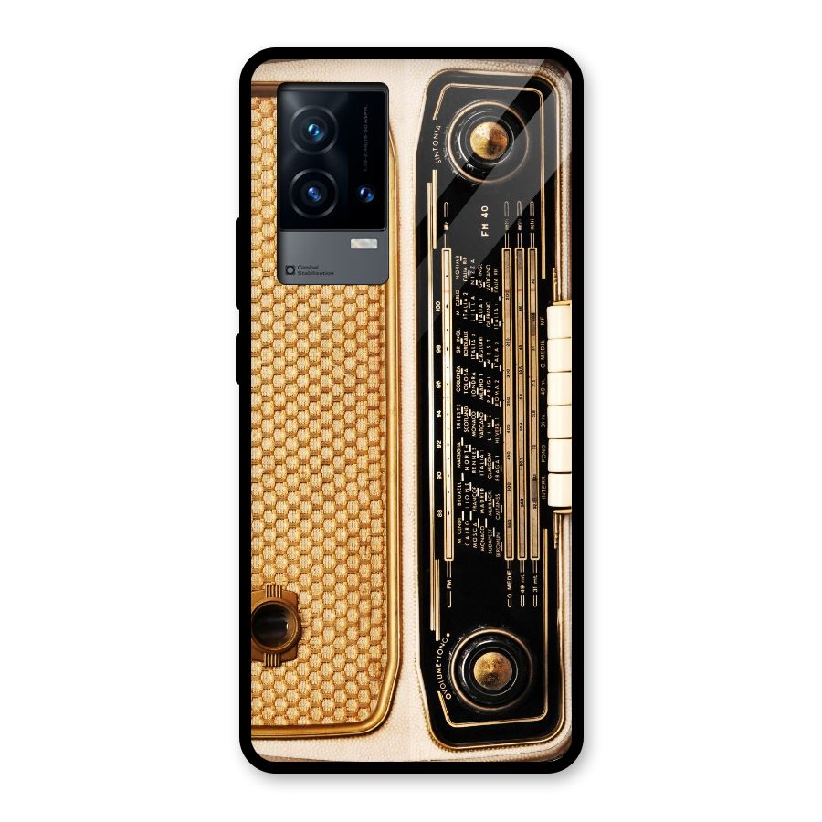 Vintage Radio Glass Back Case for iQOO 9 5G