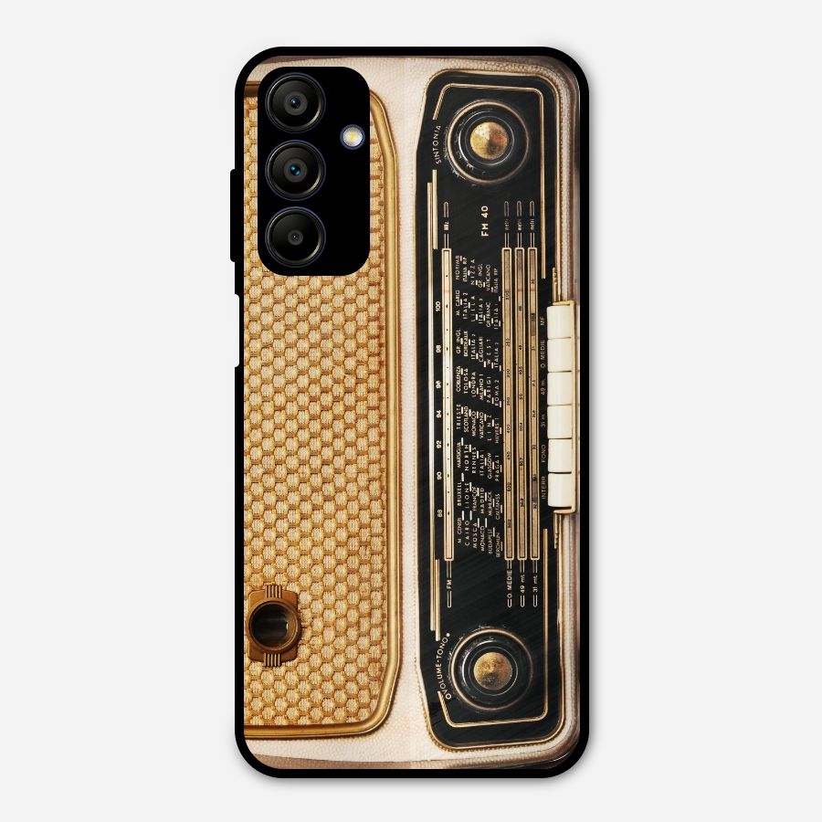 Vintage Radio Metal Back Case for Galaxy A15 5G