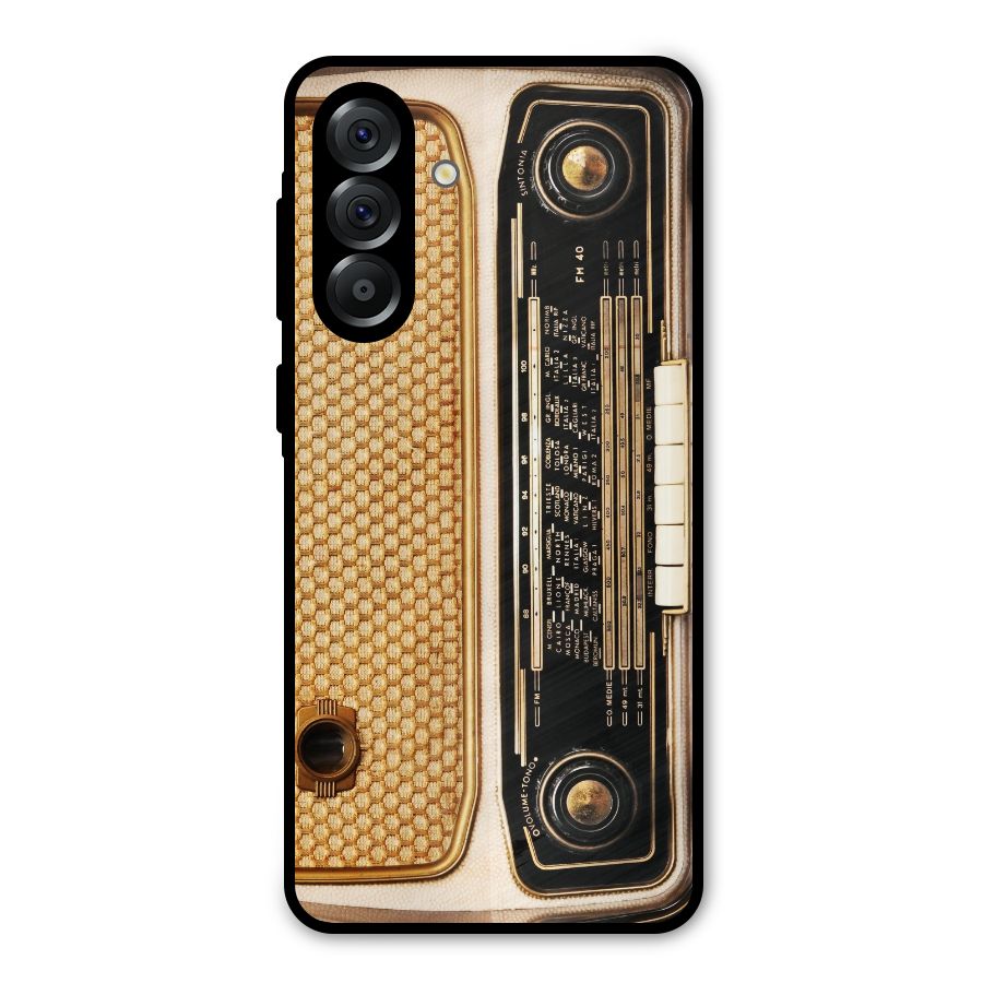 Vintage Radio Metal Back Case for Galaxy A36