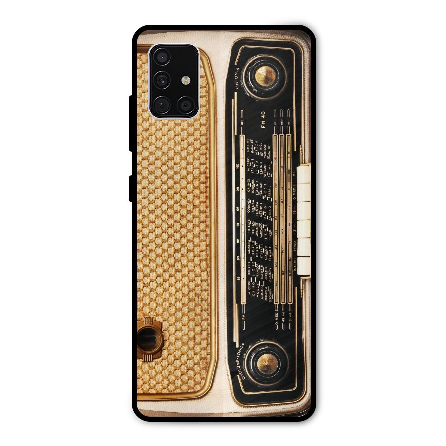 Vintage Radio Metal Back Case for Galaxy A51