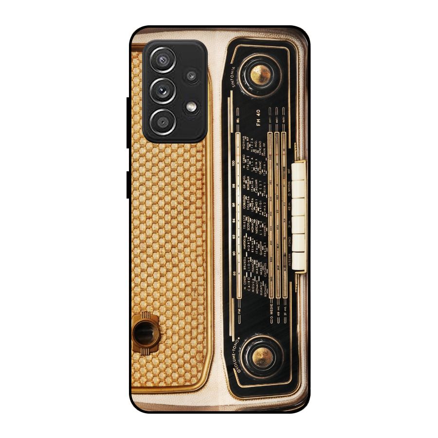 Vintage Radio Metal Back Case for Galaxy A52s 5G
