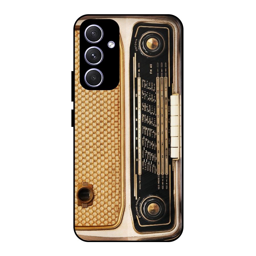 Vintage Radio Metal Back Case for Galaxy A54