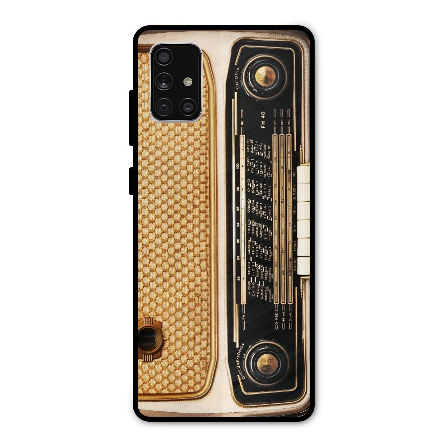 Vintage Radio Metal Back Case for Galaxy A71
