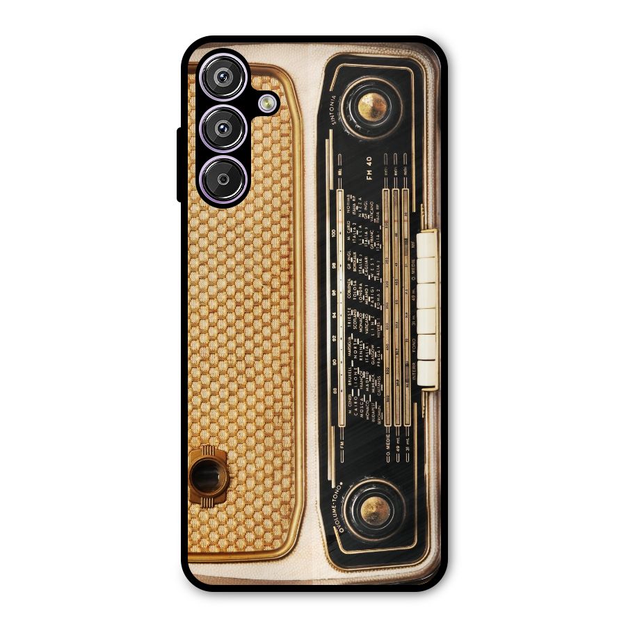 Vintage Radio Metal Back Case for Galaxy F15