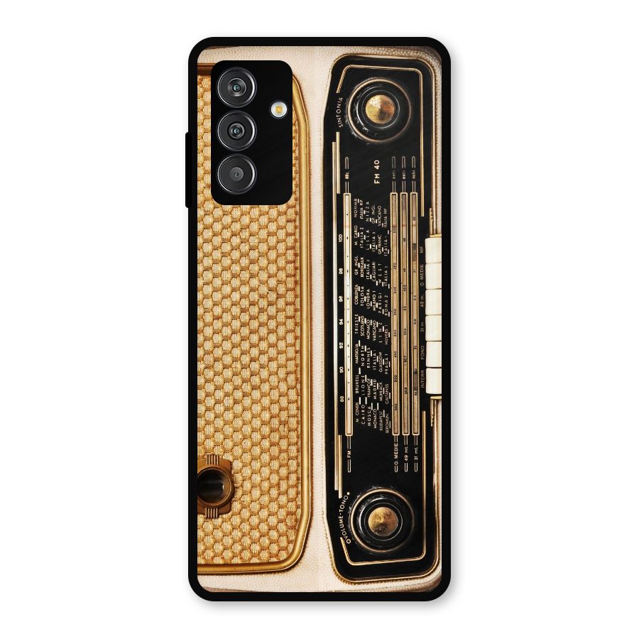 Vintage Radio Metal Back Case for Galaxy M13