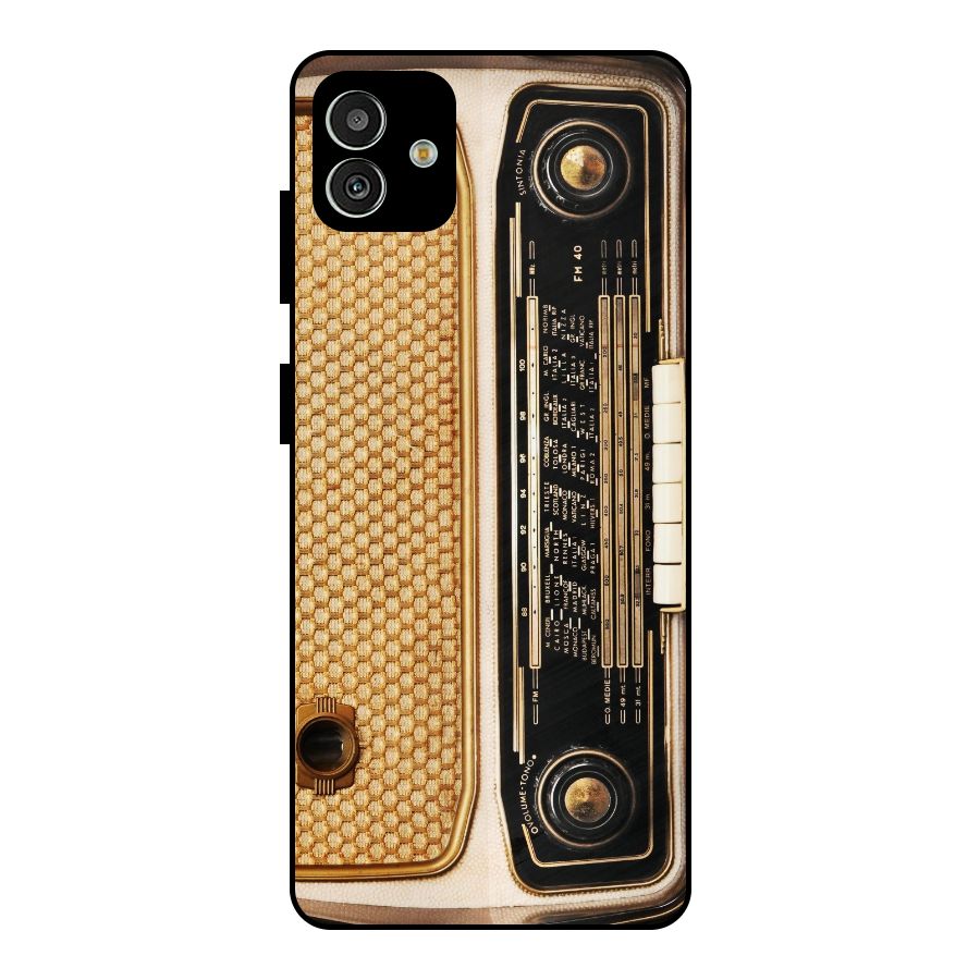 Vintage Radio Metal Back Case for Galaxy M13 5G