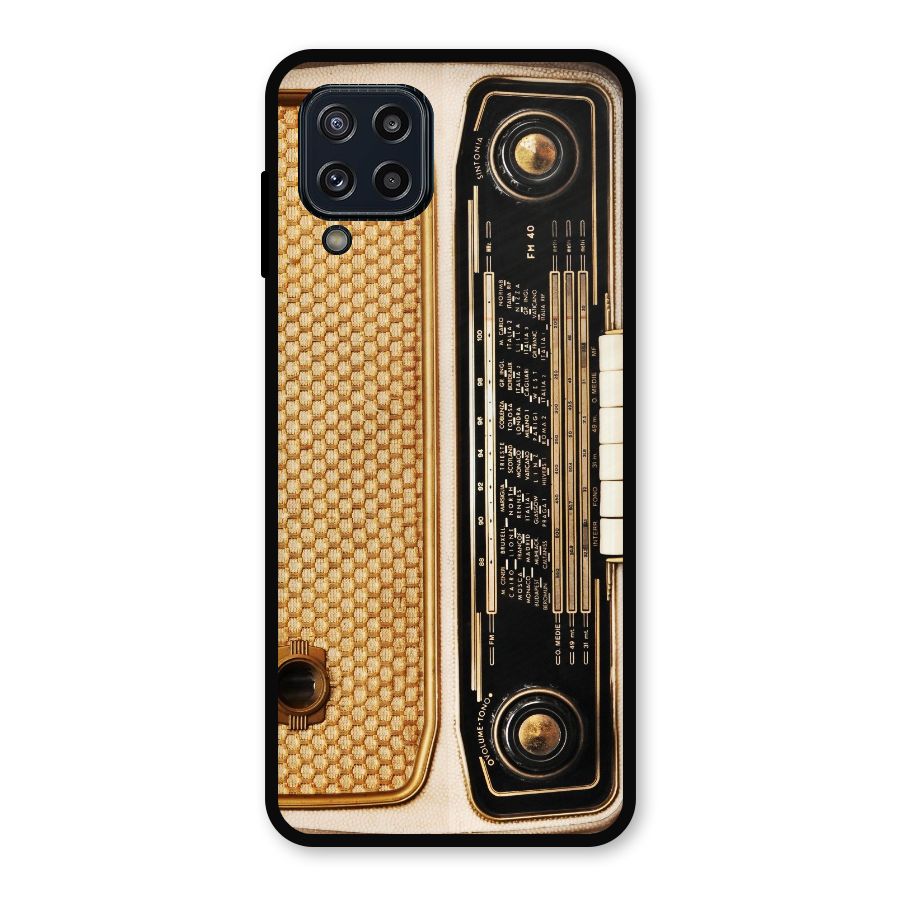 Vintage Radio Metal Back Case for Galaxy M32