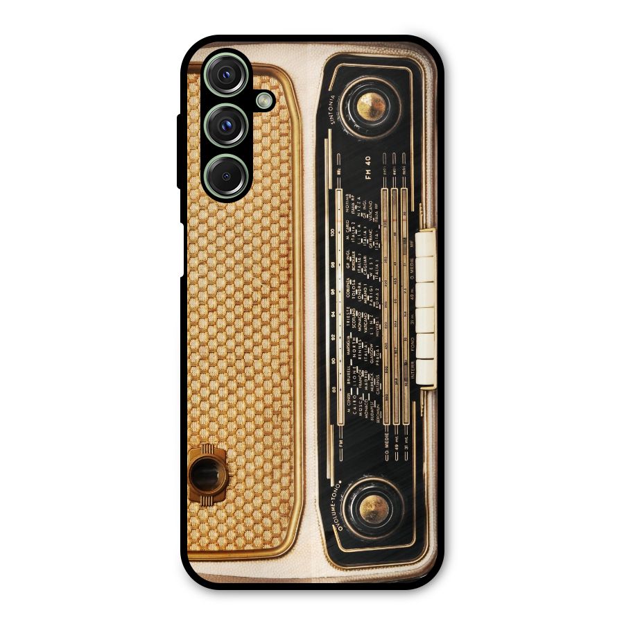 Vintage Radio Metal Back Case for Galaxy M34