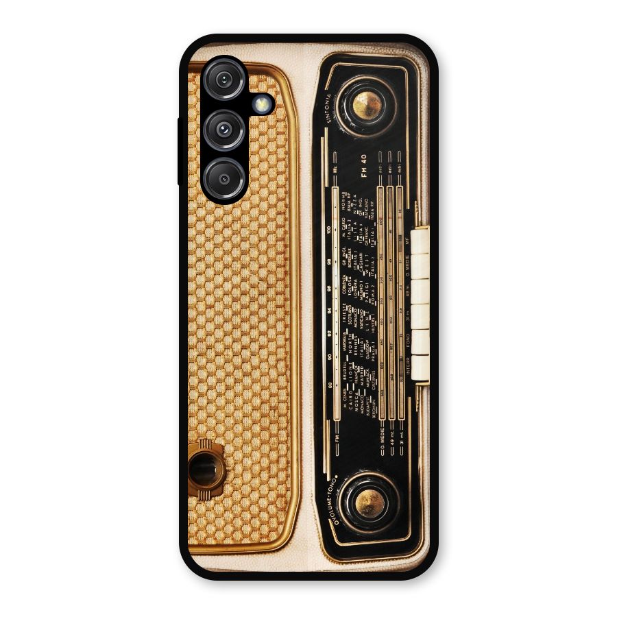Vintage Radio Metal Back Case for Galaxy M34 5G