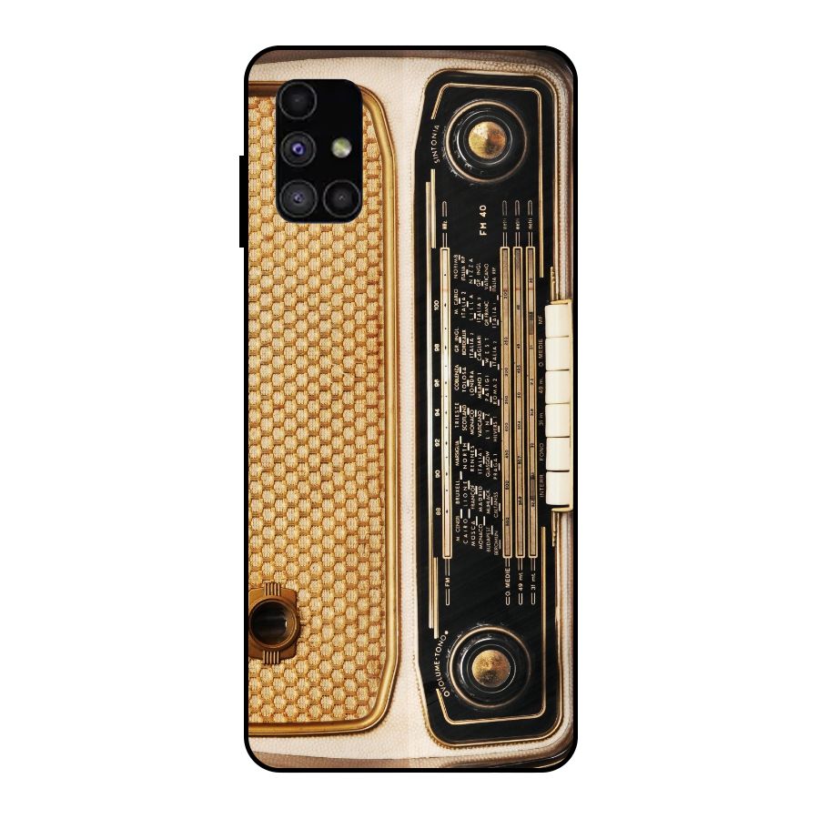 Vintage Radio Metal Back Case for Galaxy M51