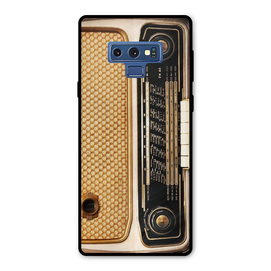 Vintage Radio Metal Back Case for Galaxy Note 9