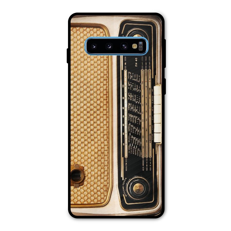 Vintage Radio Metal Back Case for Galaxy S10