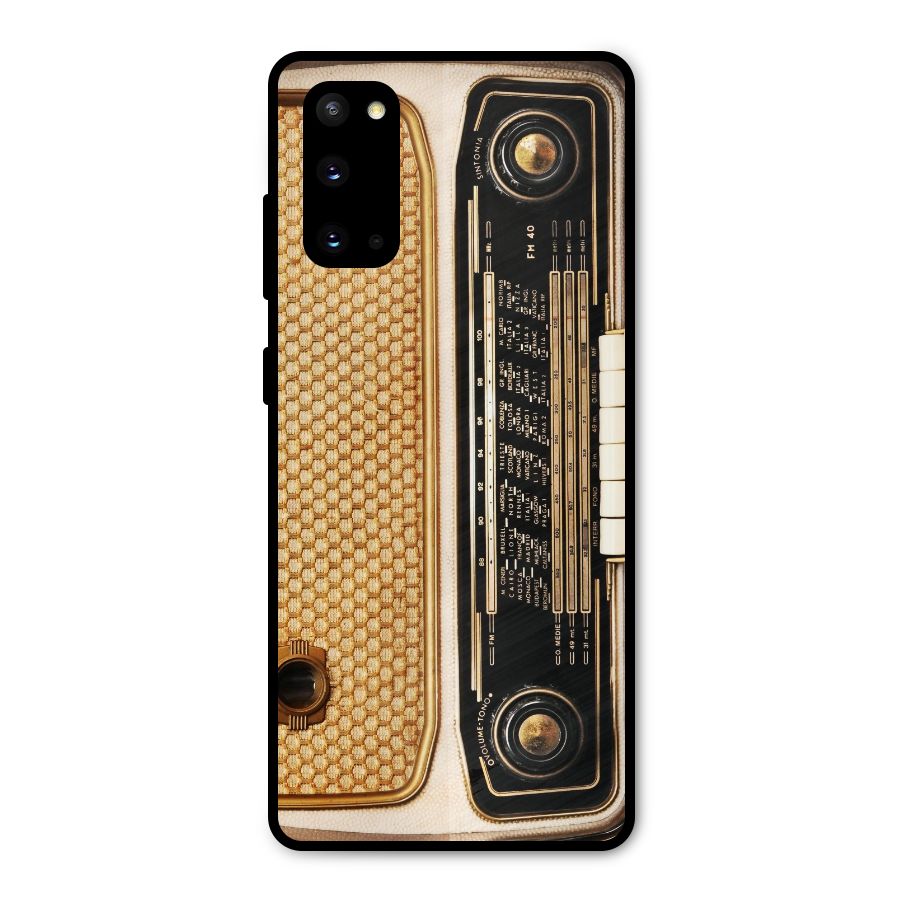 Vintage Radio Metal Back Case for Galaxy S20