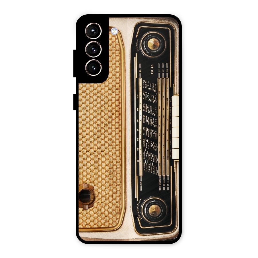 Vintage Radio Metal Back Case for Galaxy S21 Plus