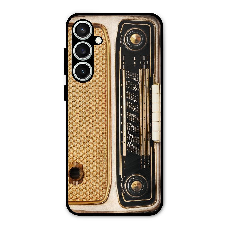 Vintage Radio Metal Back Case for Galaxy S23 FE