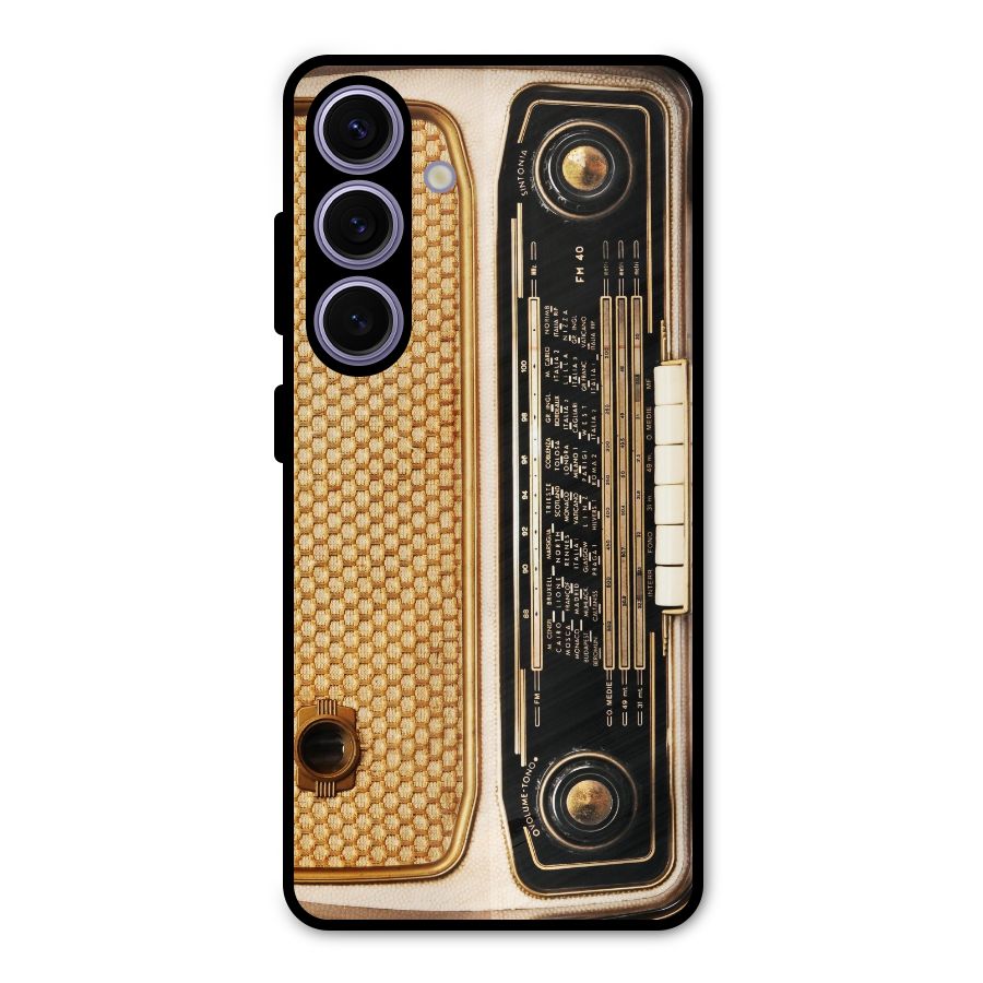Vintage Radio Metal Back Case for Galaxy S24