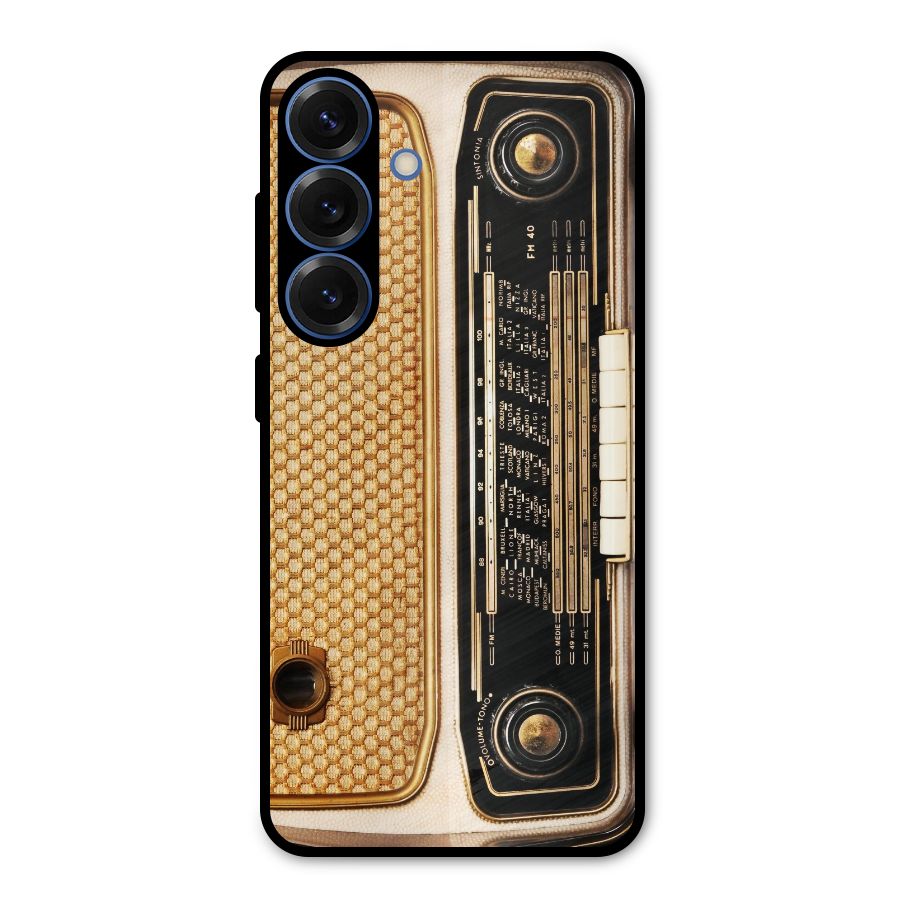 Vintage Radio Metal Back Case for Galaxy S25