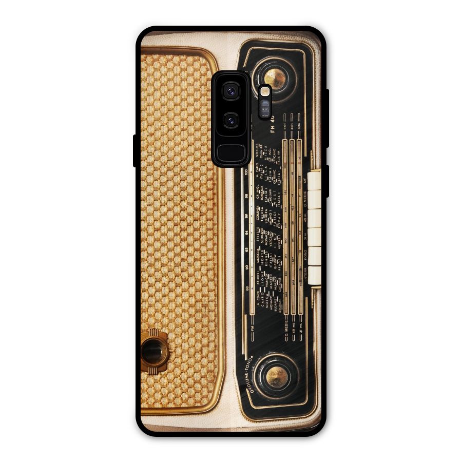 Vintage Radio Metal Back Case for Galaxy S9 Plus
