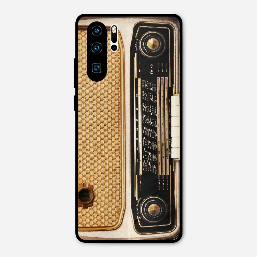 Vintage Radio Metal Back Case for Huawei P30 Pro