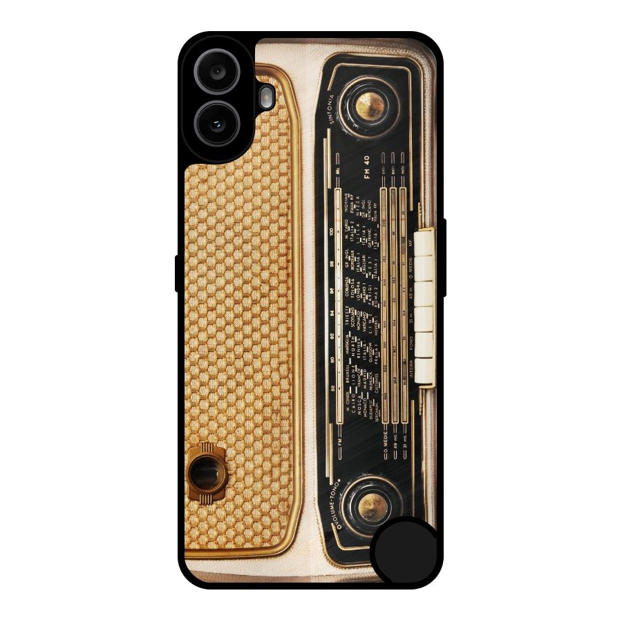 Vintage Radio Metal Back Case for Nothing CMF Phone 1