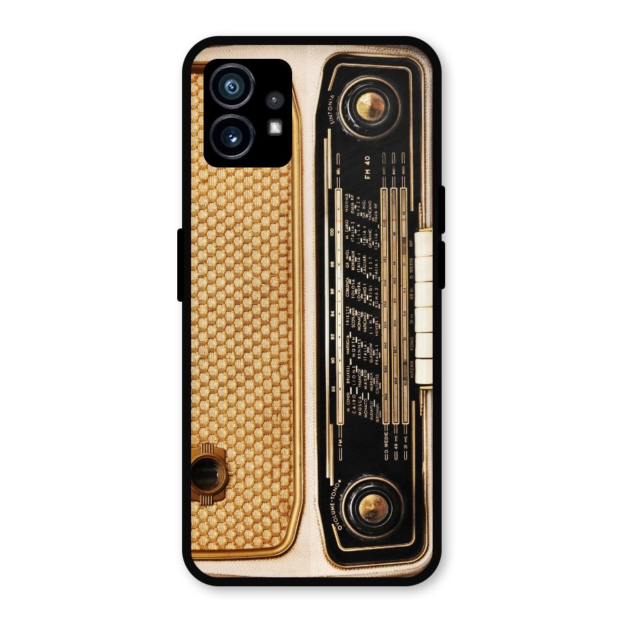 Vintage Radio Metal Back Case for Nothing Phone 1