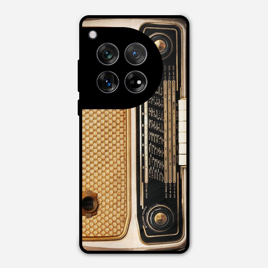 Vintage Radio Metal Back Case for OnePlus 12