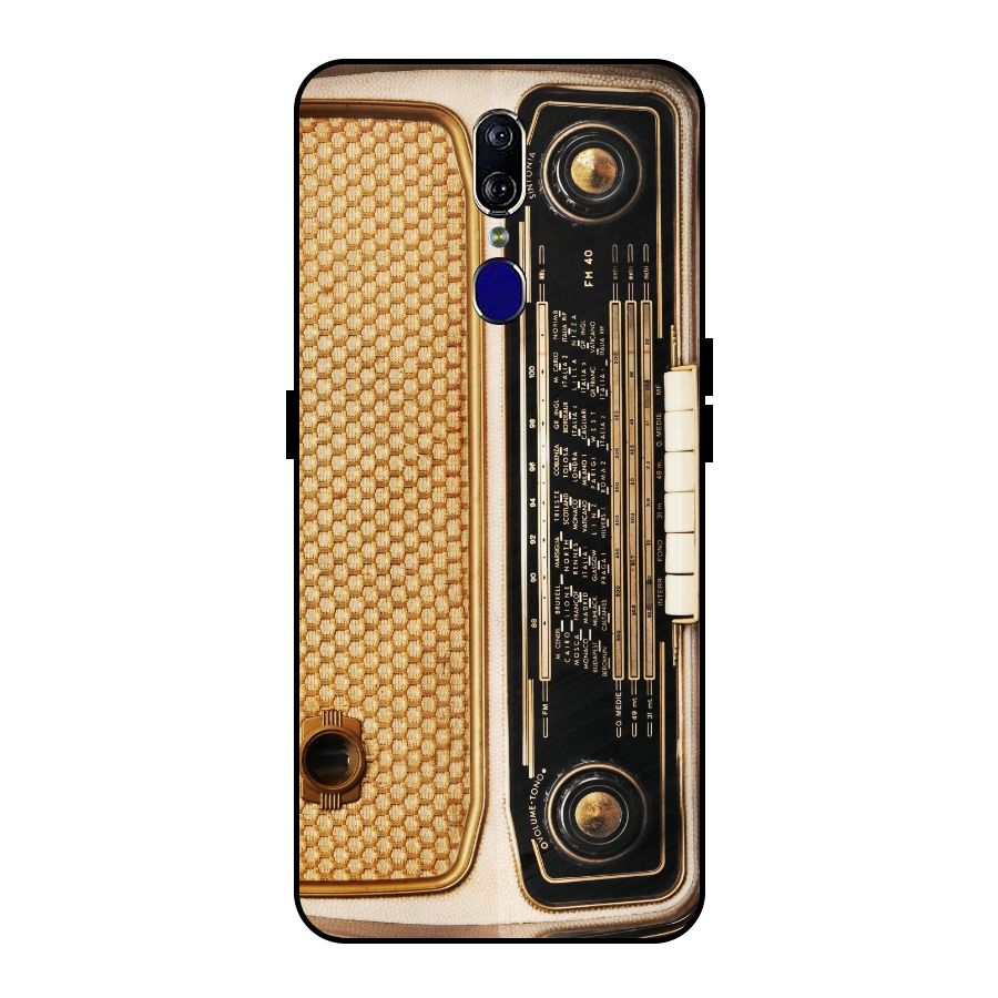 Vintage Radio Metal Back Case for Oppo F11