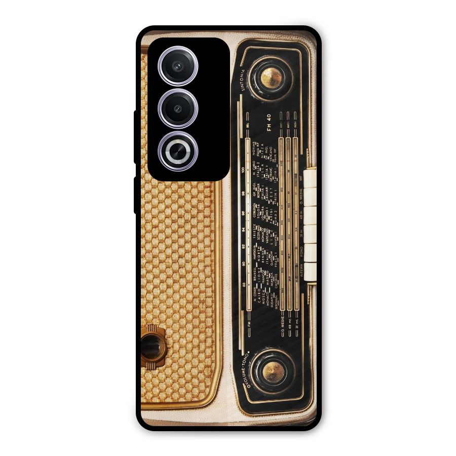 Vintage Radio Metal Back Case for Oppo K12x