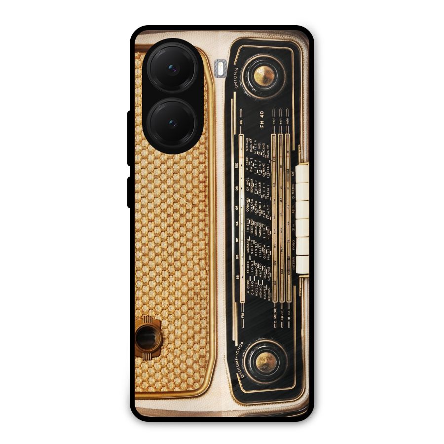 Vintage Radio Metal Back Case for Poco X7 Pro