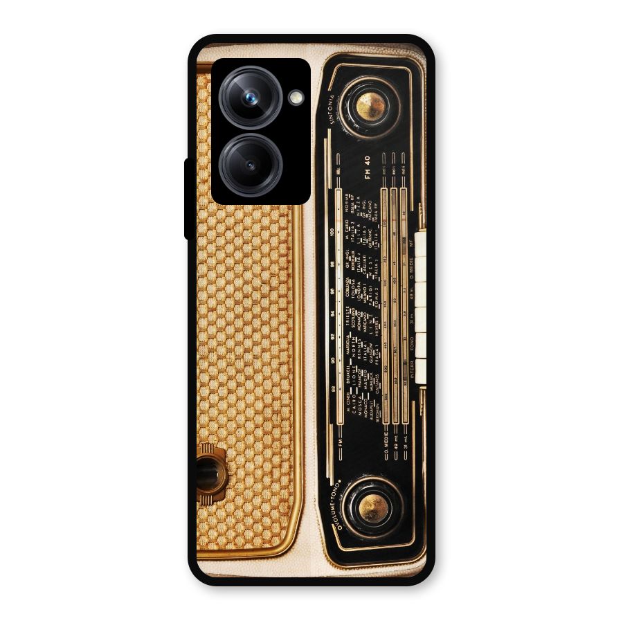 Vintage Radio Metal Back Case for Realme 10 Pro