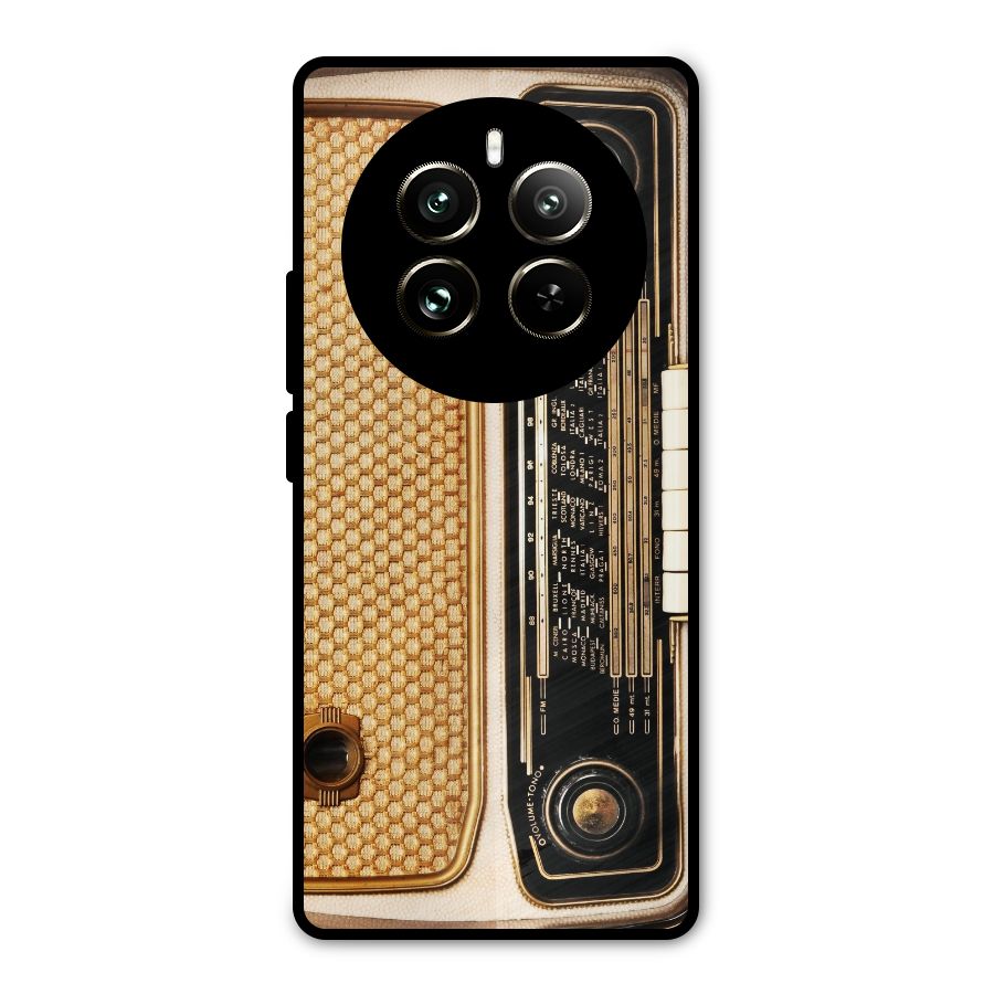 Vintage Radio Metal Back Case for Realme 12 Pro