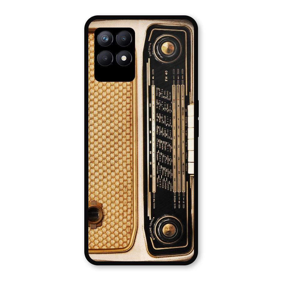 Vintage Radio Metal Back Case for Realme 8i