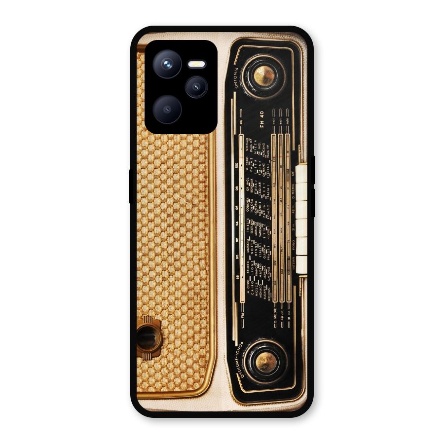 Vintage Radio Metal Back Case for Realme C35