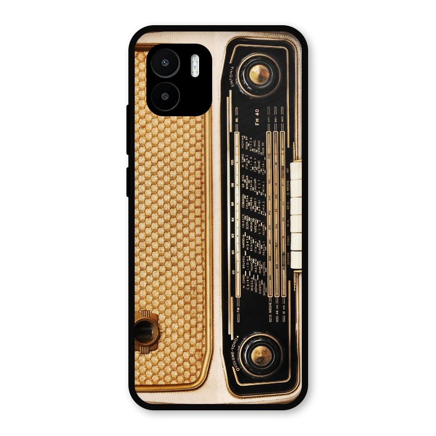 Vintage Radio Metal Back Case for Redmi A1