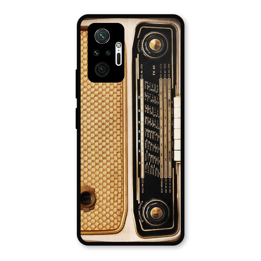 Vintage Radio Metal Back Case for Redmi Note 10 Pro Max