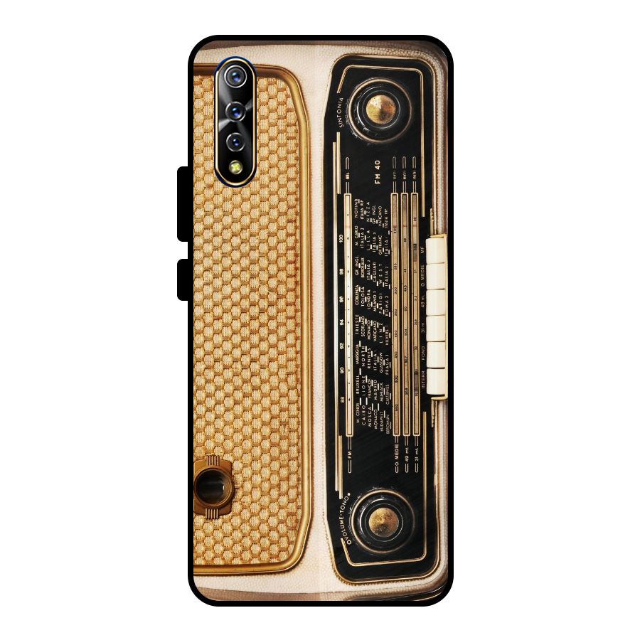 Vintage Radio Metal Back Case for Vivo S1