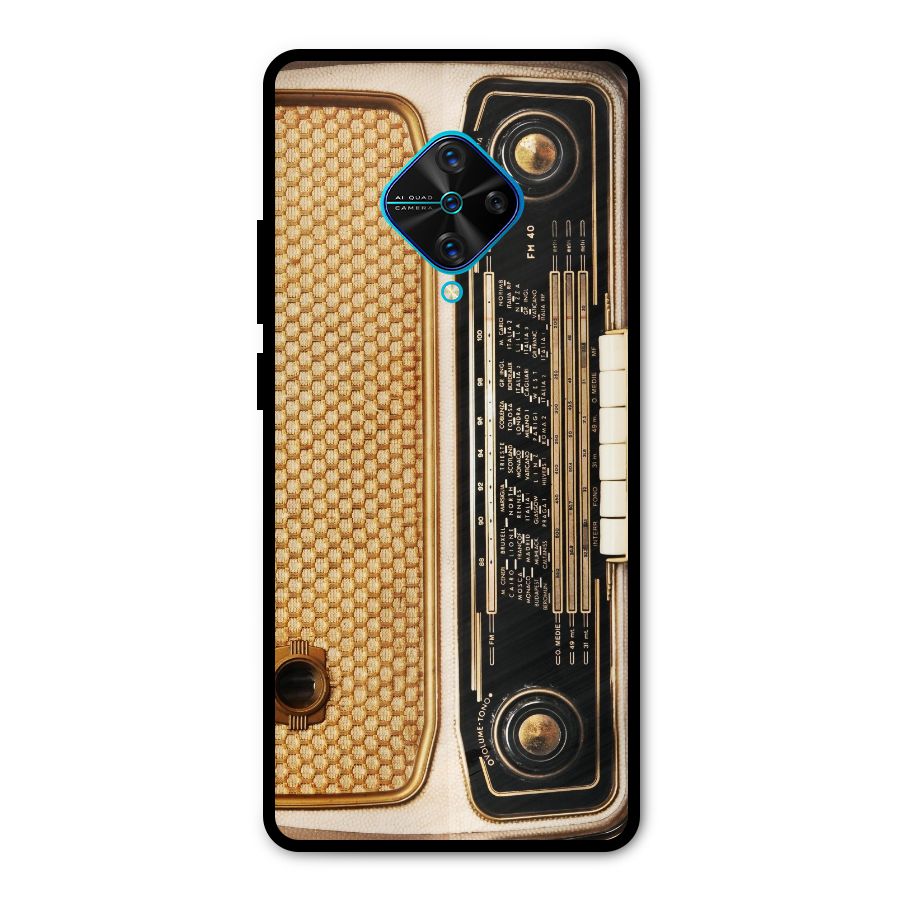 Vintage Radio Metal Back Case for Vivo S1 Pro