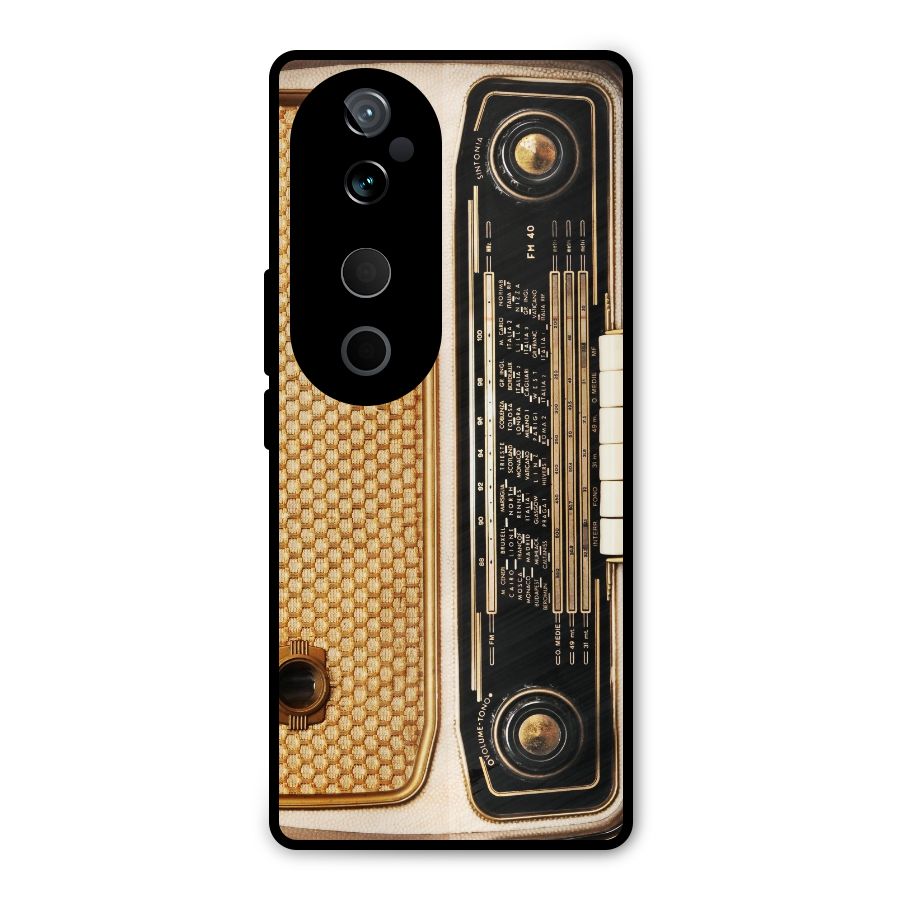 Vintage Radio Metal Back Case for Vivo T3 Ultra
