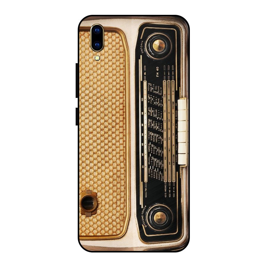 Vintage Radio Metal Back Case for Vivo V11 Pro