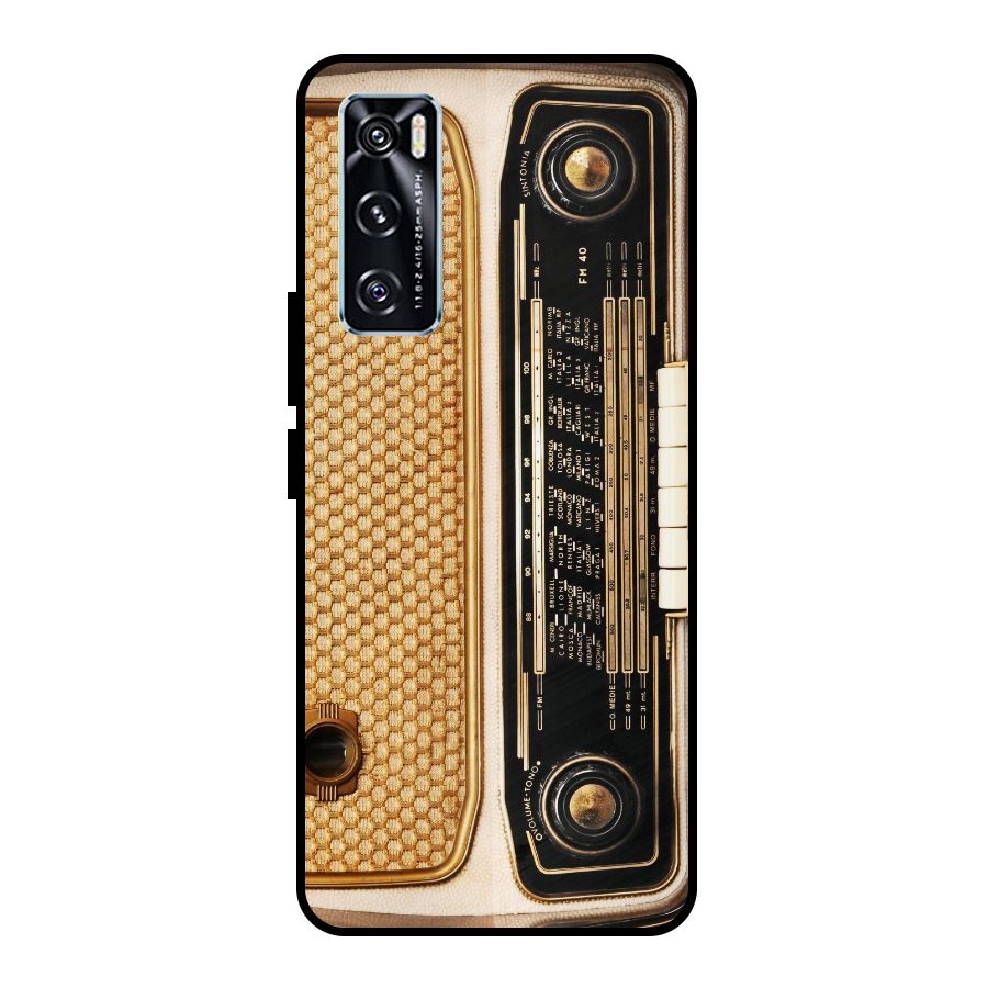 Vintage Radio Metal Back Case for Vivo V20 SE