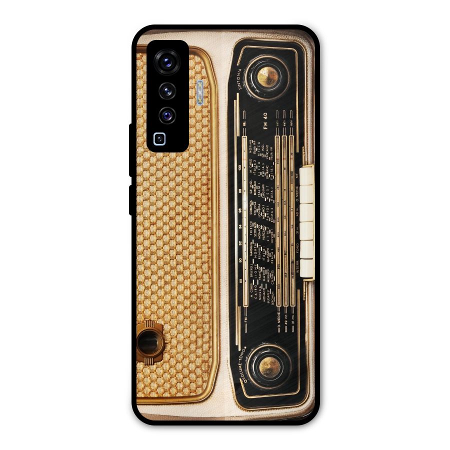 Vintage Radio Metal Back Case for Vivo X50