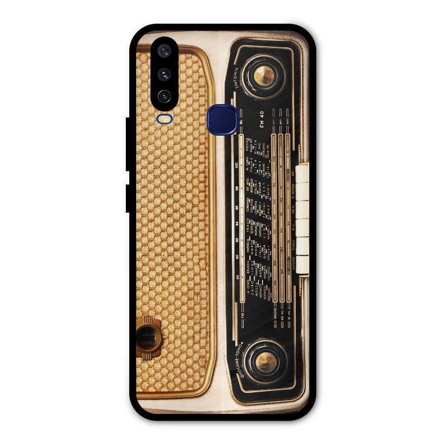 Vintage Radio Metal Back Case for Vivo Y12