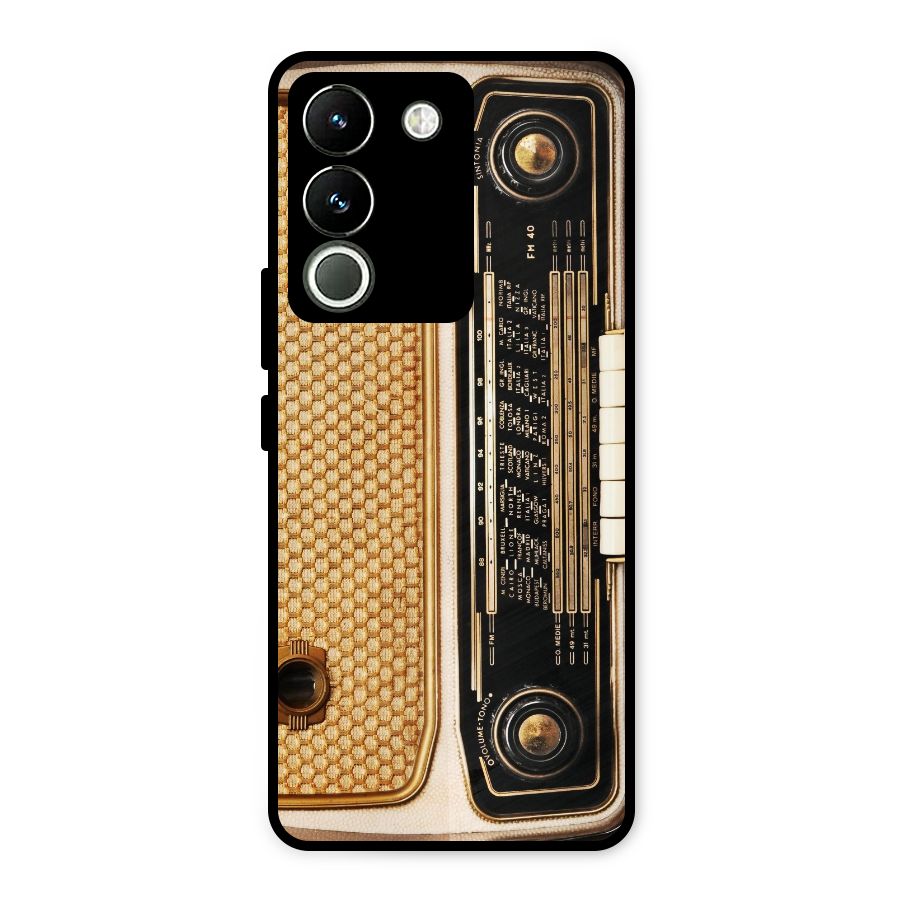 Vintage Radio Metal Back Case for Vivo Y200
