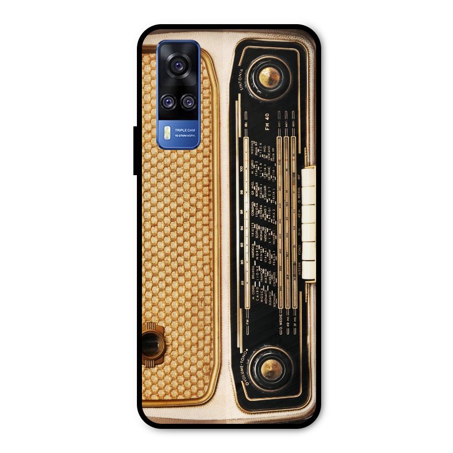Vintage Radio Metal Back Case for Vivo Y31